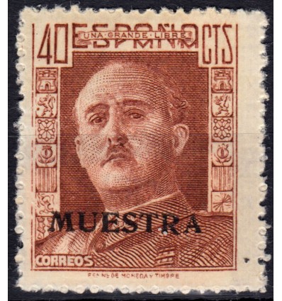 1942. Franco. Muestra. Edifil 953M
