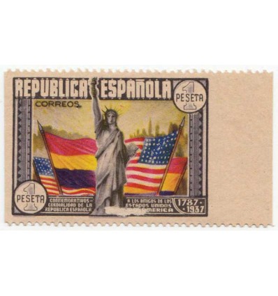 1938. Constitución Estados Unidos. Variedad perforación. Edifil 763 sv **