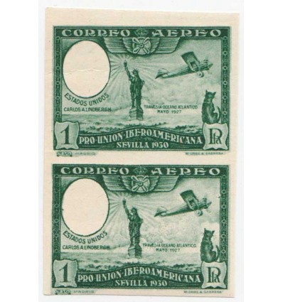 1930. Pro Unión Iberoamerica. Error impresión. Edifil 588ecefs **