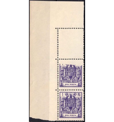 1960-1976. Fiscal. Variedad impresión. Alemany 160 (no catalogado)