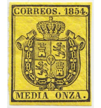 1854. Servicio oficial. Edifil 28 **