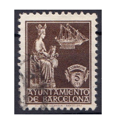 1930. Ayuntamiento Barcelona. Edifil 23 º