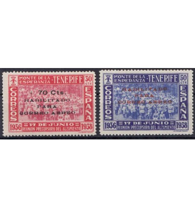 1938. Canarias. Edifil 56-57 *