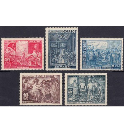 1938. Beneficencia. Edifil 29-33 *