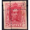 1922. Alfonso XIII. Vaquer. Variedad dentado desplazado. Edifil 317dh