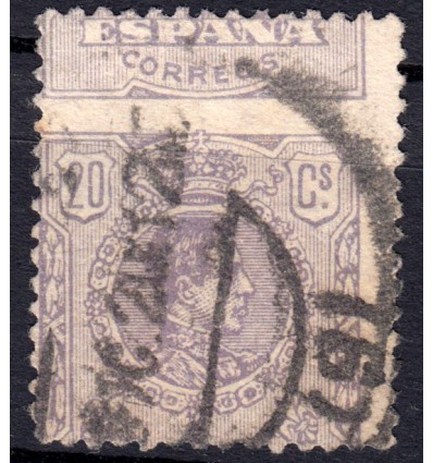 1920. Alfonso XIII. Medallón. Variedad salto de peine. Barcelona. Edifil 290