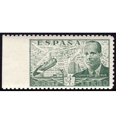 1940. Juan de la Cierva. Variedad de perforación. Edifil 945smi