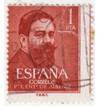 1961. Juan Vázquez de Mella. Bilbao (Vizcaya). Variedad perforación. Edifil 1351