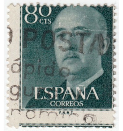 1955-1956. Franco. variedad perforación. Edifil 1152