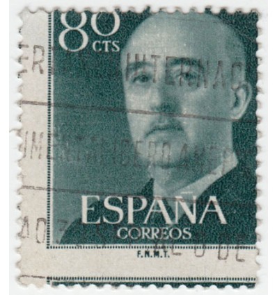 1955-1956. Franco. variedad perforación. Edifil 1152