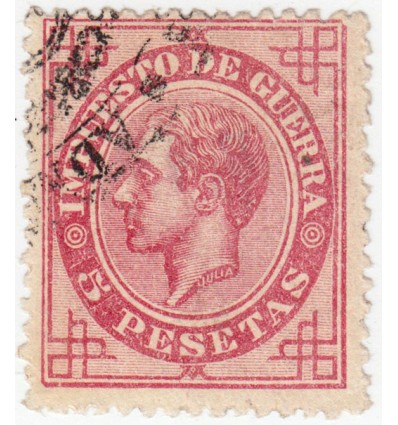 1876. Alfonso XII. Impuesto de guerra. Edifil 187 º