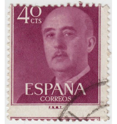 1955-1956. Franco. variedad perforación. Edifil 1148