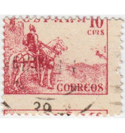 1949-1953. Cid. Variedad perforación. Edifil 1045