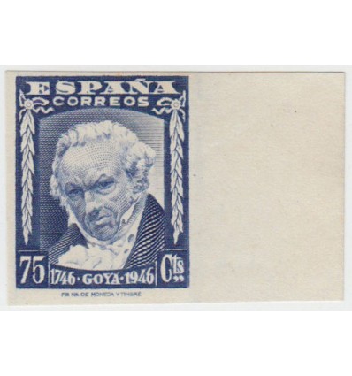 1946. Goya. Variedad sin dentar. Edifil 1007s *