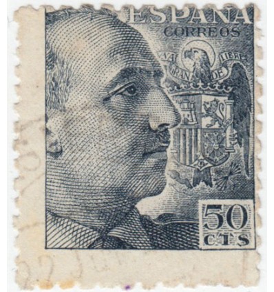1939. Franco. Variedad perforación. Edifil 927dh