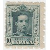 1922-1930. Alfonso XIII. Vaquer. Variedad perforación. Edifil 314de **