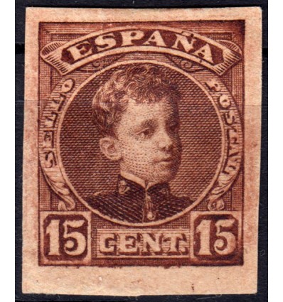 1901. Alfonso XIII. Cadete. Ensayo de color. Edifil NE11.