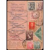 1953. Franco. Tarjeta postal esperantista Barcelona. Muy rara en época tan avanzada. Edifil 1048, 1056
