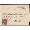 1863. Isabel II. Carta Pamplona (Navarra). Matasello prefilatélico. Edifil 58