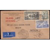 1946. Franco, Juan de la Cierva, Mutualidad. Sobre certificado Tanger. Correo aéreo. Edifil 925, 944, beneficencia