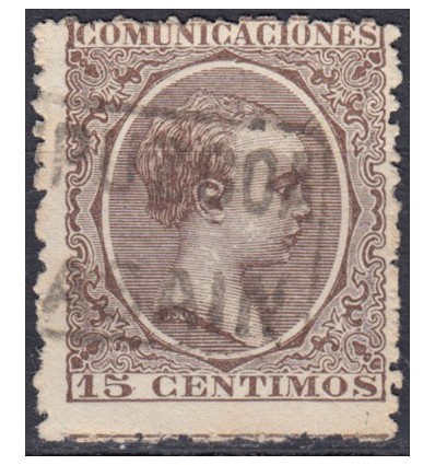 1889 ca. Alfonso XIII. Cartería Beasain (Guipúzcoa). Edifil 219