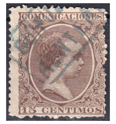 1889 ca. Alfonso XIII. Rentería (Guipúzcoa). Edifil 219