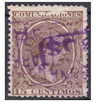 1889 ca. Alfonso XIII. Cartería Arbos (Tarragona). Edifil 219