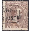 1889 ca. Alfonso XIII. Cartería Villafranca (Navarra). Edifil 219