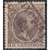 1889 ca. Alfonso XIII. Cartería Poves (Vitoria, Alava). Edifil 219