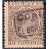 1889 ca. Alfonso XIII. Cartería El Barqueiro (Coruña). Edifil 219