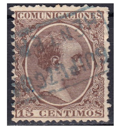1889 ca. Alfonso XIII. Rentería (Guipúzcoa). Edifil 219