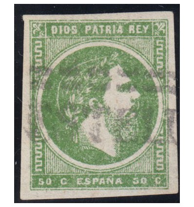 1875. Carlos VII. Lineal ESTELLA (Navarra). Edifil 160