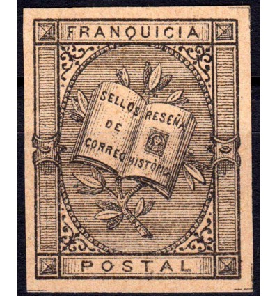 1881. Franquicia postal. Alegoría literaria. Antonio Fernández Duro. Edifil 7