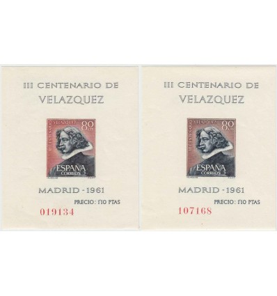 1961. Velázquez. Variedad color. Edifil 1344