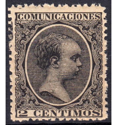 1889-1901. Alfonso XIII. Pelón. Edifil 214