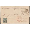 1872. Matrona. Gobierno provisional. Envuelta Bilbao (Vizcaya) a Veracruz (Méjico). Edifil 110