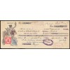 1937. Letra de cambio. Timbre móvil y sello cruzada contra el frío. Santo Domingo de la Calzada (Rioja)