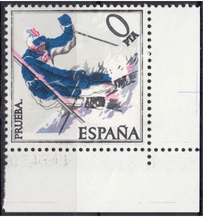 1977. Copa del Mundo de Esquí. Prueba. Edifil 2408