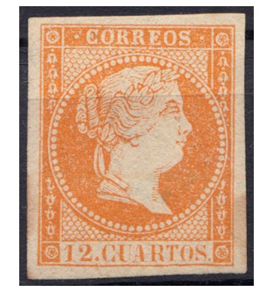 1859. Isabel II. Muestra. Edifil NE1AM