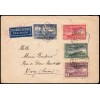 1935. Carta Madrid a Suiza. Correo aéreo. Edifil 614, 615, 616, 617
