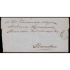 1872. Amadeo I. Carta de Igualada a Barcelona. Indicación "No hay sellos"