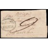 1832. Carta Betanzos (Galicia). Marca BETANZOS GALICIA en azul verdoso. Porteo 9