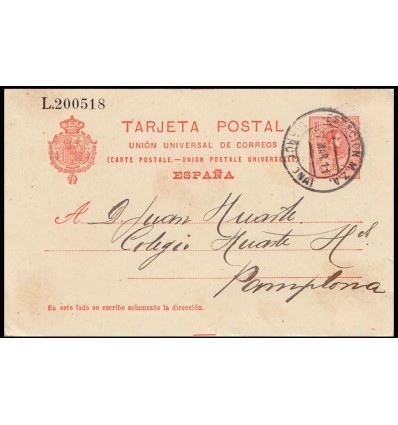 1911. Barcelona. Estación M.Z.A. Edifil EP 53