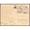 1935. Tarjeta postal Oviedo (Asturias). Suiza. Tasado. Matasello registro de entrada