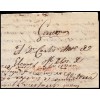 1822. Carta Vitoria (Alava). Correos. Correo interior por San Sebastián. Marca S. SEBASTIAN (Guipúzcoa) rojo