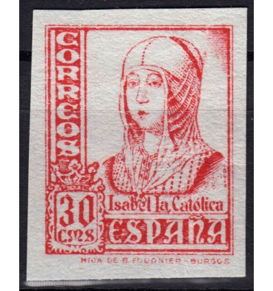 1937. Isabel La Católica. Prueba. Edifil 823