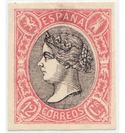 1865. Isabel II. Ensayo. Gálvez 331