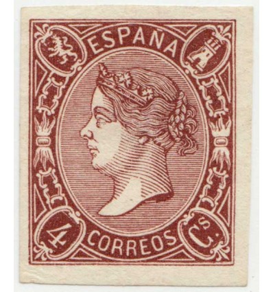 1865. Isabel II. Ensayo. Gálvez 323