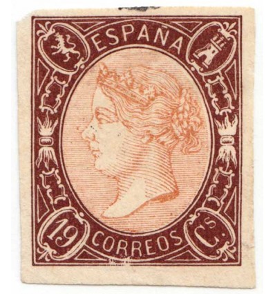 1865. Isabel II. Ensayo. Gálvez 333