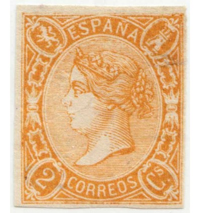 1865. Isabel II. Ensayo. Gálvez 315